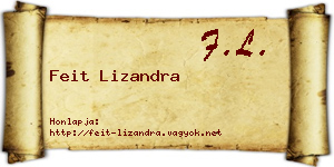 Feit Lizandra névjegykártya